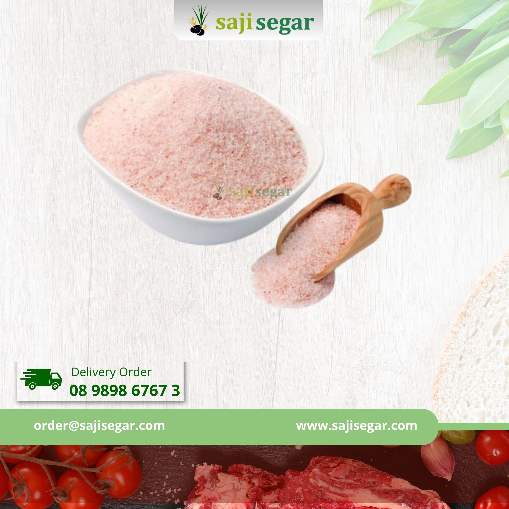 Garam Himalaya 1 Kg Pink Himalayan Salt Authentic Safiya Food